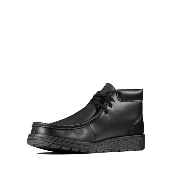 Clarks Girls Mendip Loop Youth School Shoes Black | CA-8927451